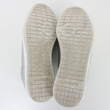 Load image into Gallery viewer, Womens LACOSTE Carnaby Evo Trainers Silver | UK 6