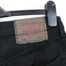 Load image into Gallery viewer, Womens LEVIS 501 Jeans Black | W30 L28