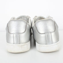 Load image into Gallery viewer, Womens LACOSTE Carnaby Evo Trainers Silver | UK 6