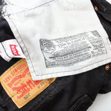 Load image into Gallery viewer, Womens LEVIS 501 Jeans Black | W38 L26