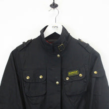 Load image into Gallery viewer, Womens BARBOUR International Waxed Jacket Black | XS