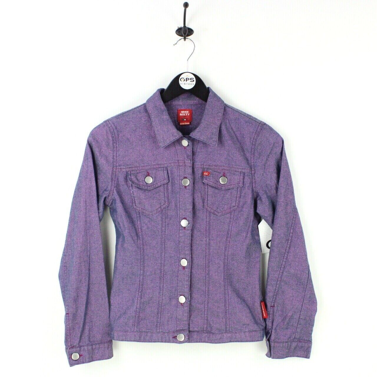 Mauve denim jacket hotsell