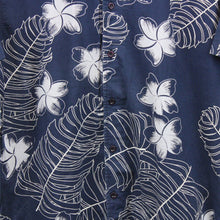 Load image into Gallery viewer, 90s Hawaiian Shirt Navy Blue | Large