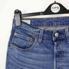 Load image into Gallery viewer, Womens LEVIS 501 Big E Jeans Mid Blue | W29 L28