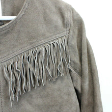 Load image into Gallery viewer, Womens MANGO Suede Jacket Beige | XS