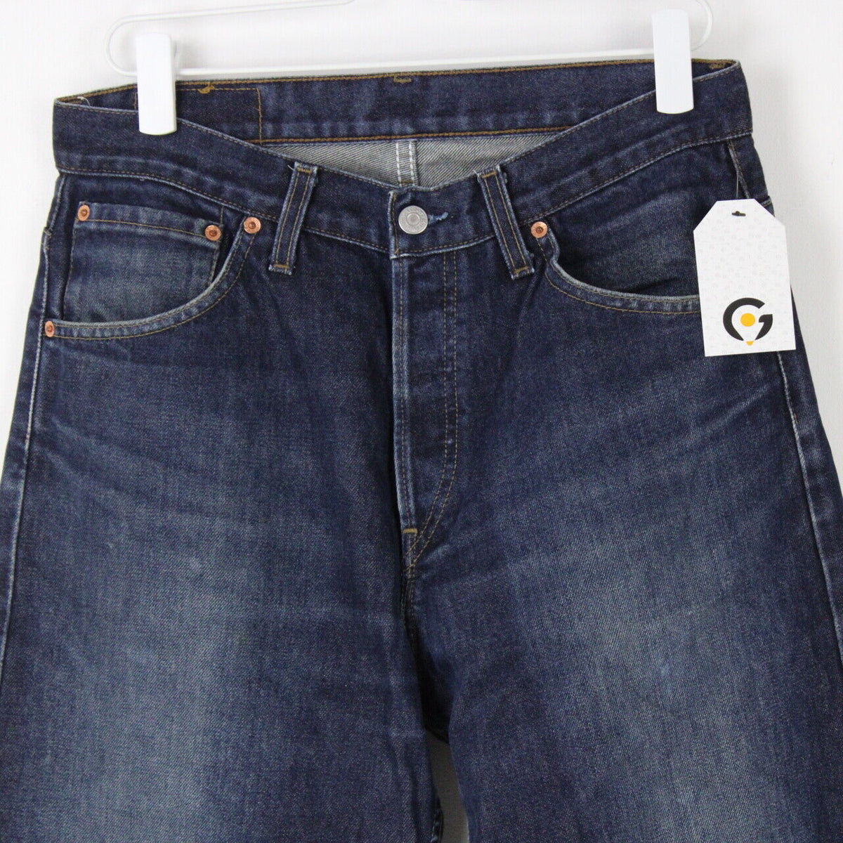 Mens LEVIS 523 Jeans Dark Blue W31 L34 – GPS Vintage