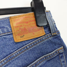 Load image into Gallery viewer, Womens LEVIS 501 Big E Jeans Mid Blue | W29 L28