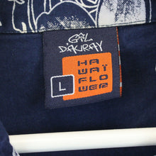 Load image into Gallery viewer, 90s Hawaiian Shirt Navy Blue | Large