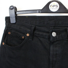 Load image into Gallery viewer, Womens LEVIS 501 Jeans Black | W30 L28