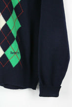 Load image into Gallery viewer, Vintage 90s BURBERRY Knit Sweatshirt Navy | Large