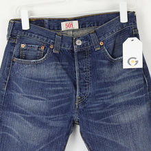 Load image into Gallery viewer, Womens LEVIS 501 Jeans Mid Blue | W29 L28