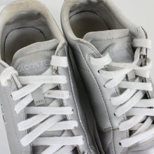Load image into Gallery viewer, Womens LACOSTE Carnaby Evo Trainers Silver | UK 6