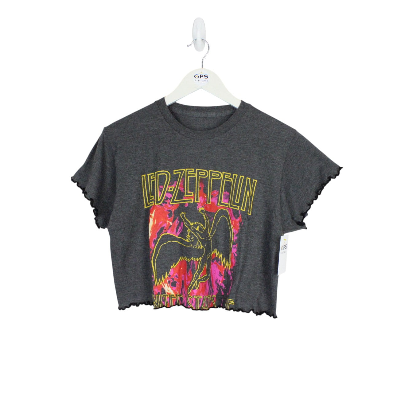 LED ZEPPELIN Reworked Cropped T-Shirt | Large