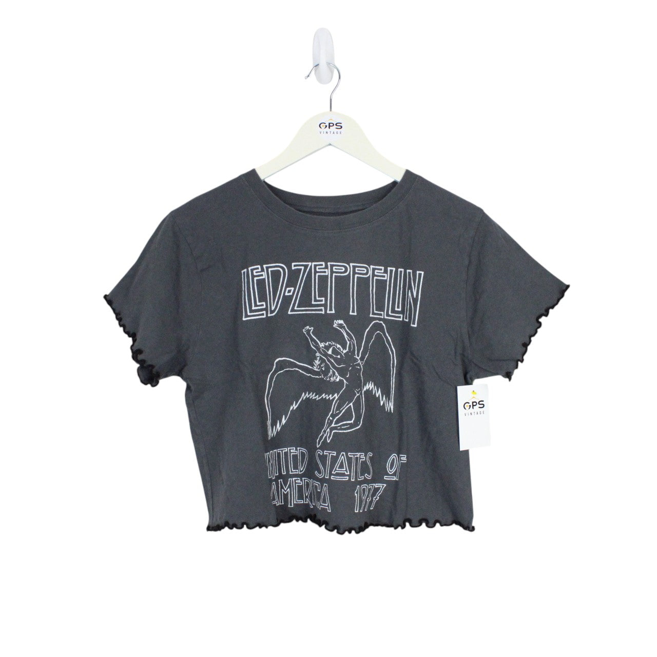 LED ZEPPELIN Reworked Cropped T-Shirt | Large