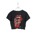 THE ROLLING STONES Reworked Cropped T-Shirt | Large