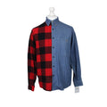 DENIM x FLANNEL Reworked Shirt | Small