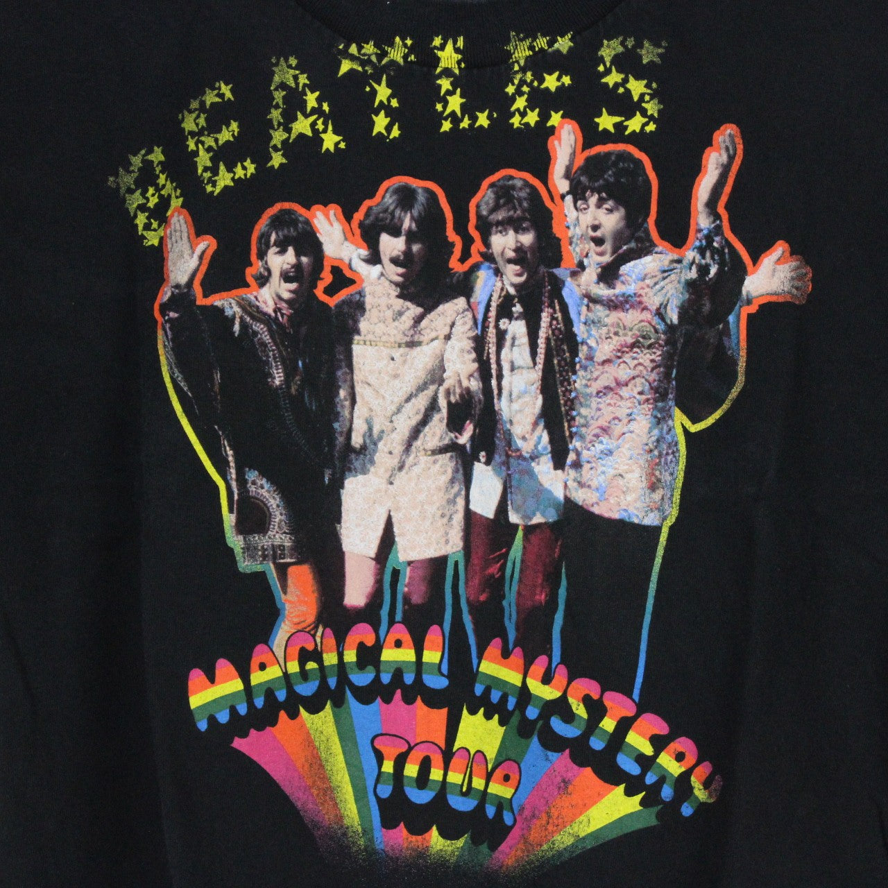 THE BEATLES Reworked Cropped T-Shirt | Large
