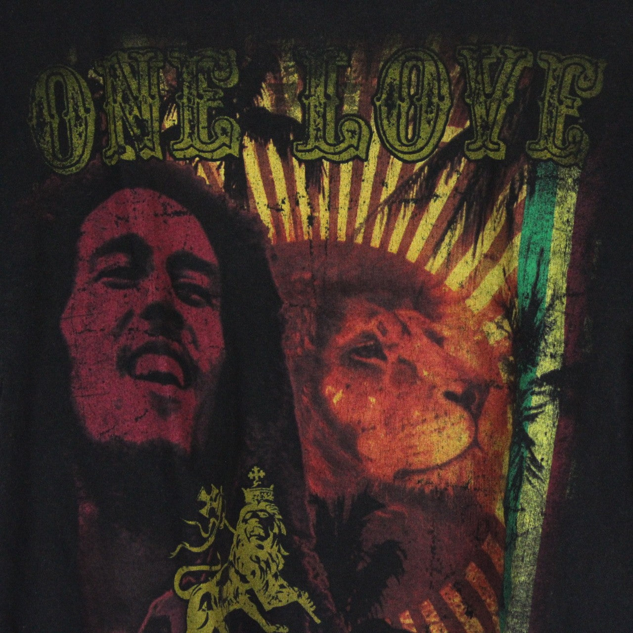 BOB MARLEY Reworked Cropped T-Shirt | Small