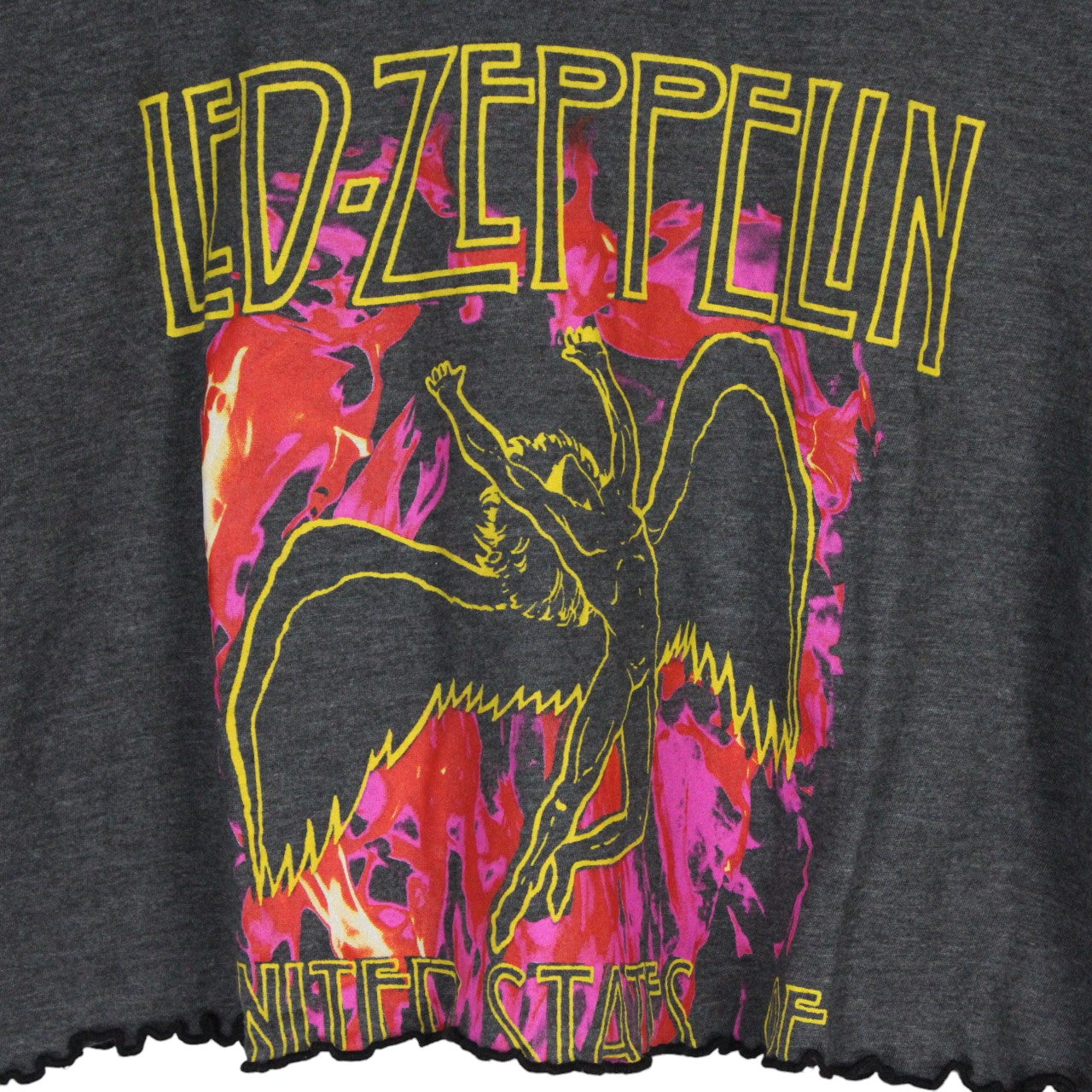 LED ZEPPELIN Reworked Cropped T-Shirt | Large