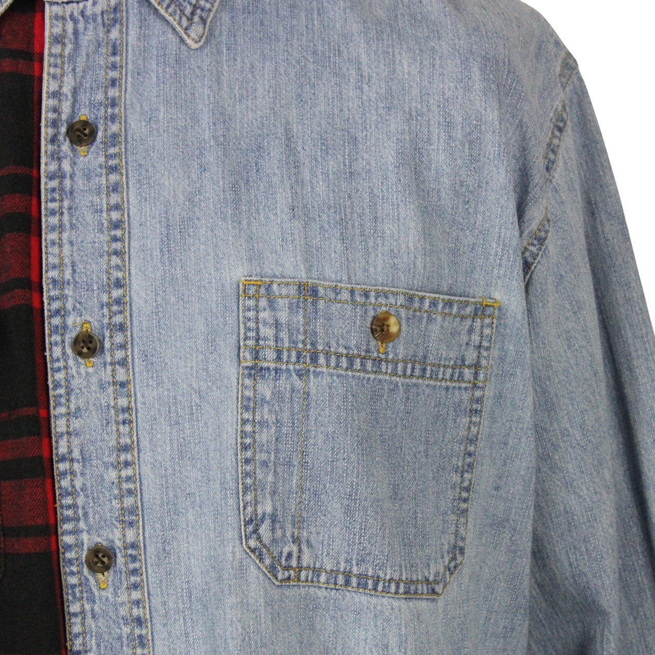 DENIM x FLANNEL Reworked Shirt | XL