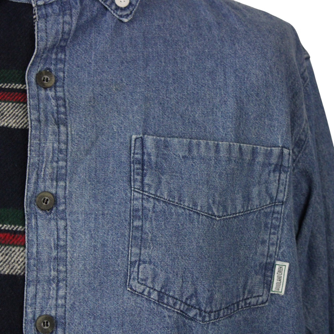 DENIM x FLANNEL Reworked Shirt | Large