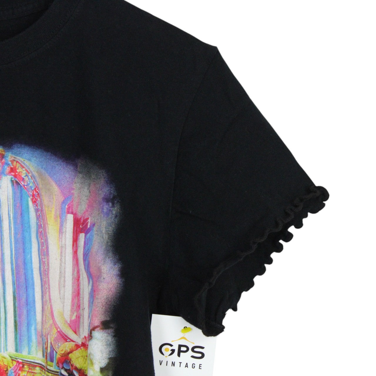 ELTON JOHN Reworked Cropped T-Shirt | Medium