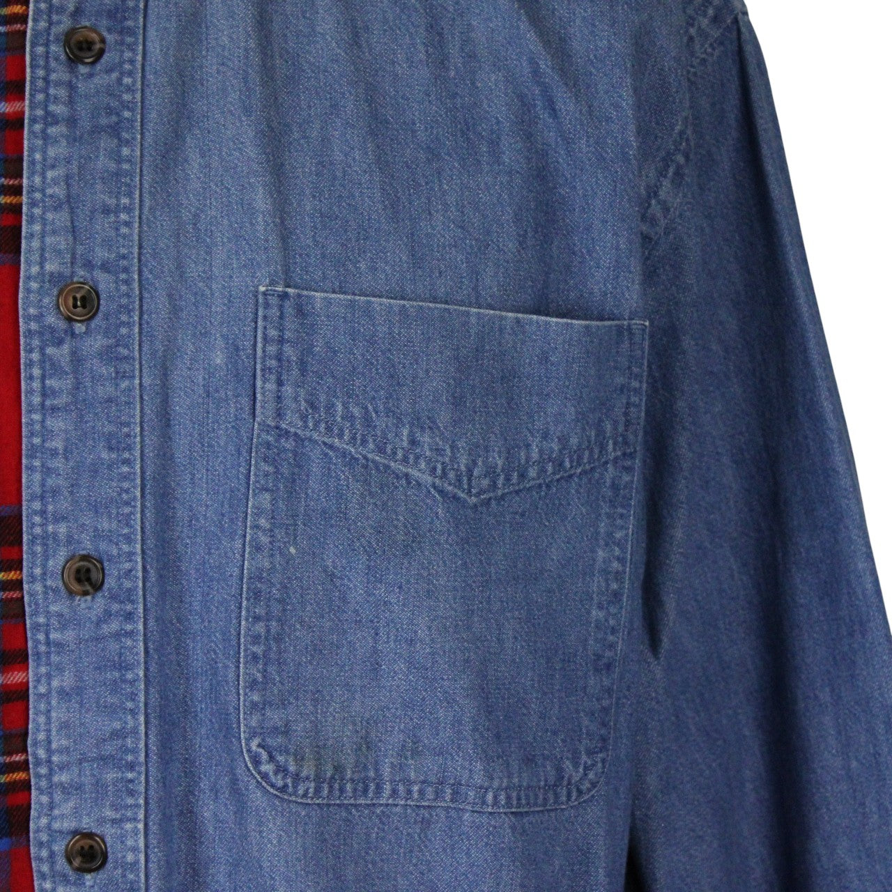 DENIM x FLANNEL Reworked Shirt | XL
