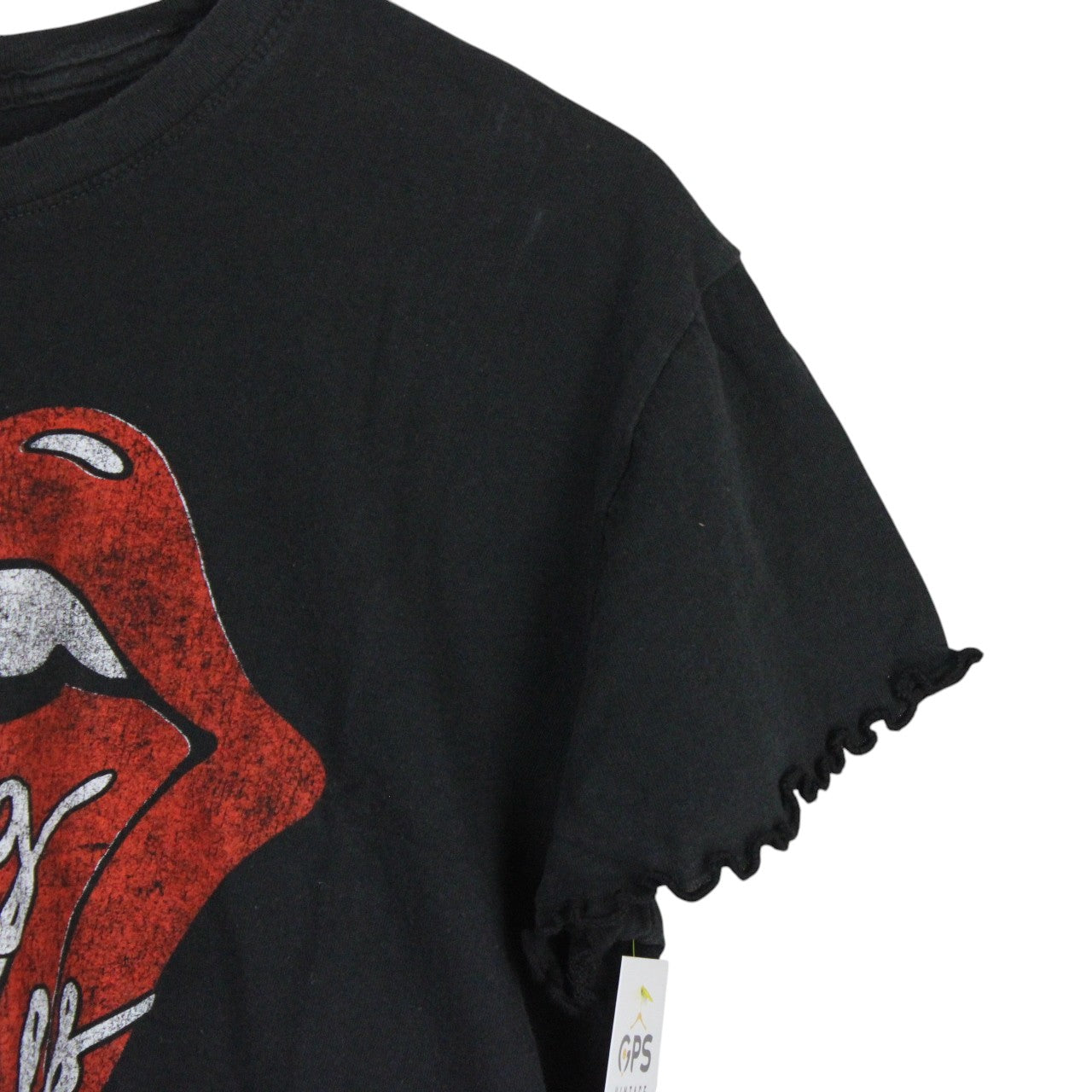 THE ROLLING STONES Reworked Cropped T-Shirt | Large