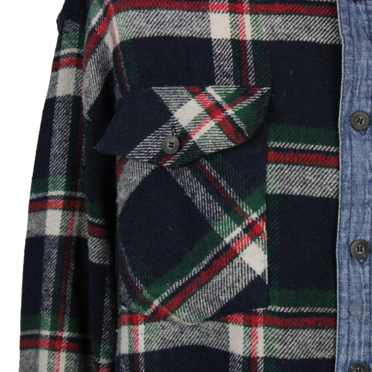 DENIM x FLANNEL Reworked Shirt | Large