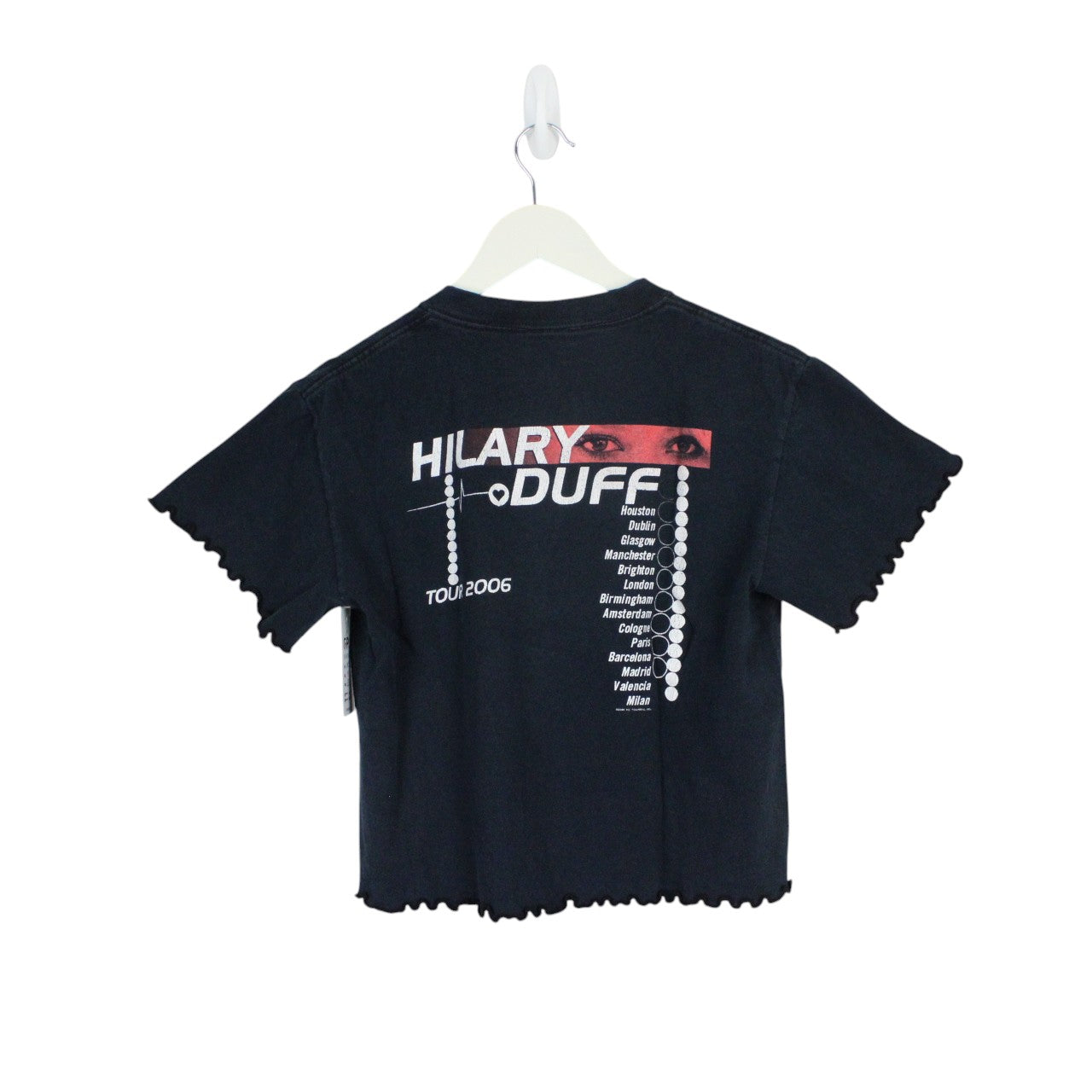 HILARY DUFF Reworked Cropped T-Shirt | Medium