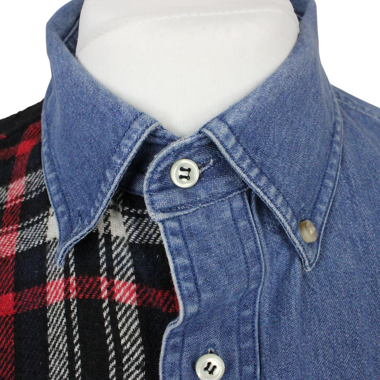 DENIM x FLANNEL Reworked Shirt | XL