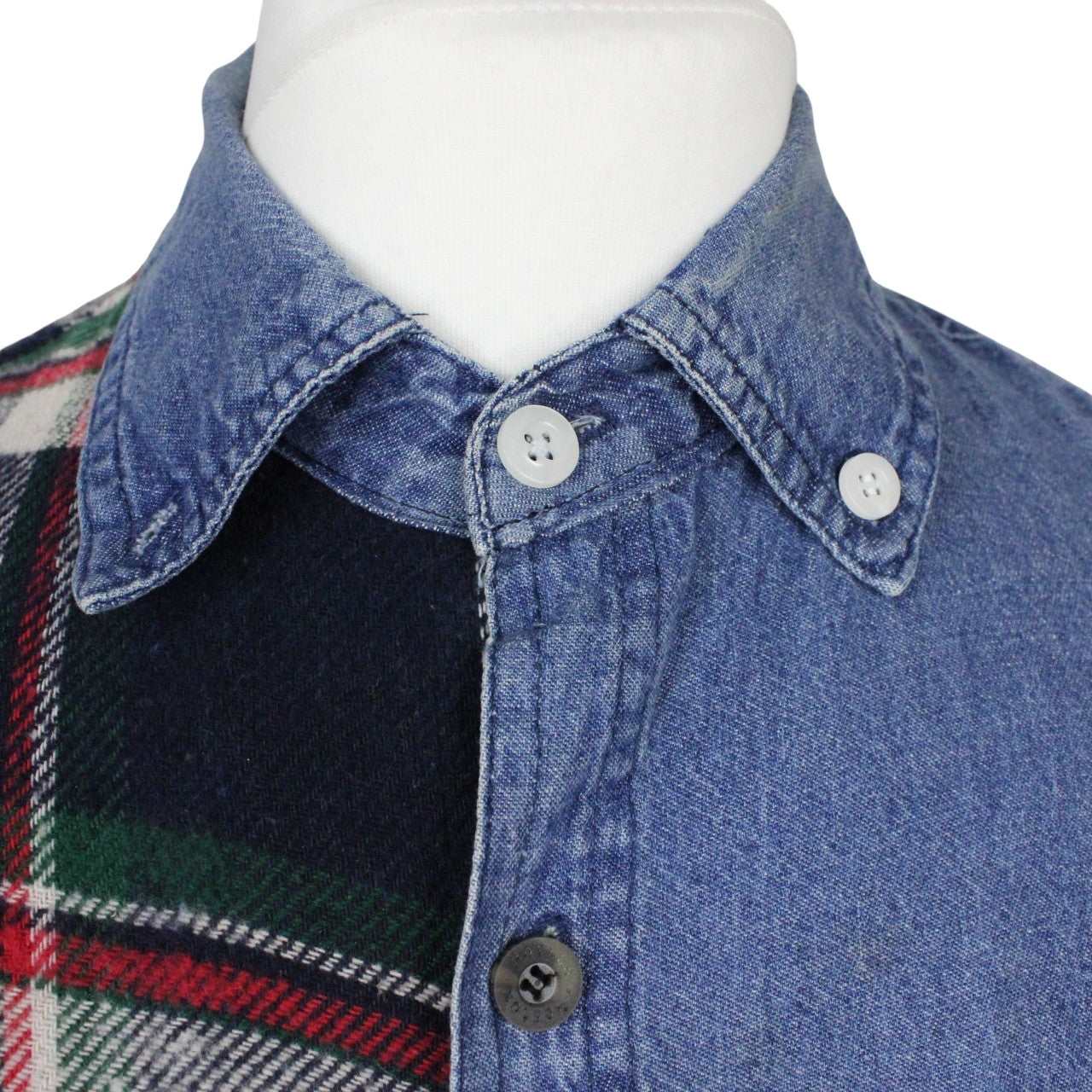 DENIM x FLANNEL Reworked Shirt | Large