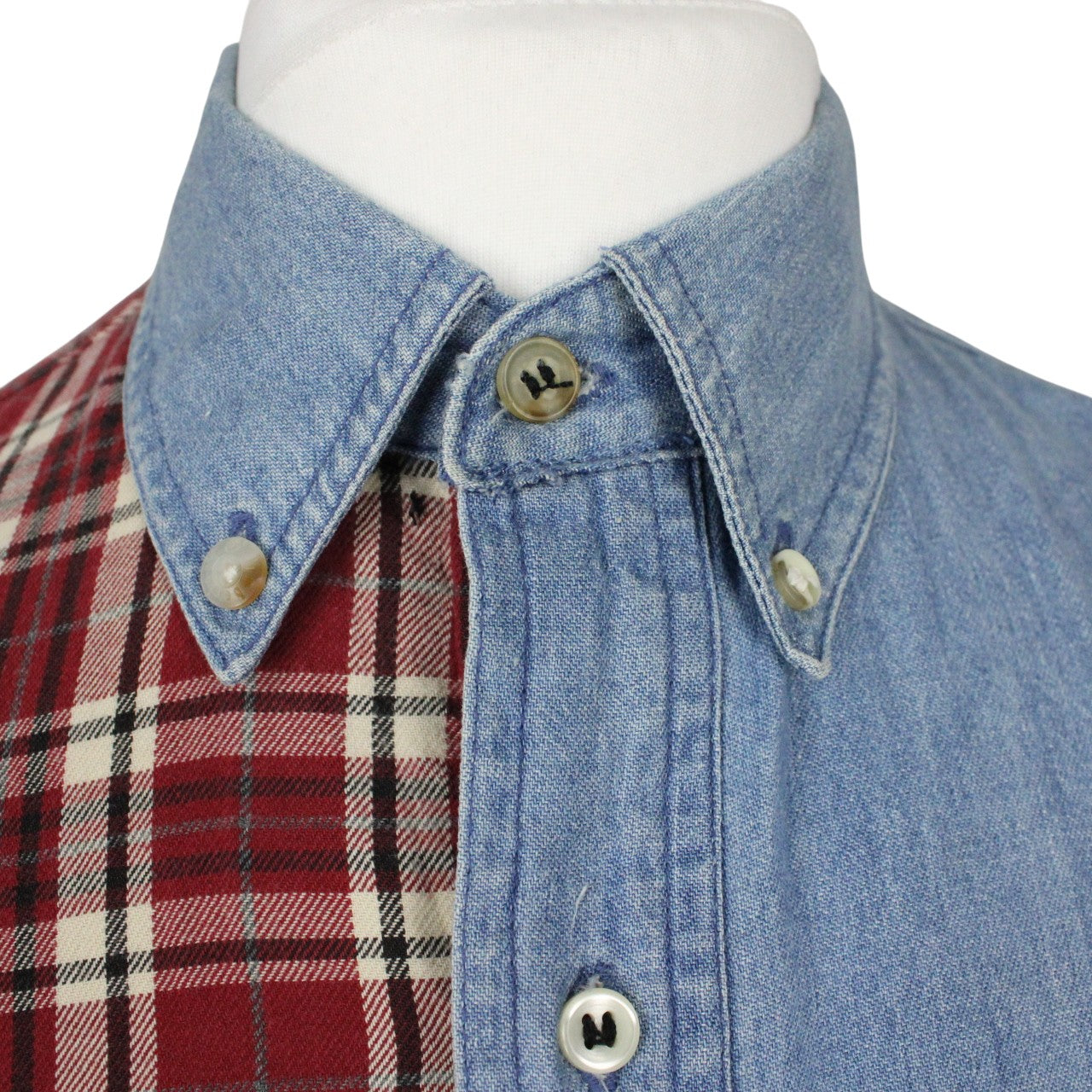 DENIM x FLANNEL Reworked Shirt | Large