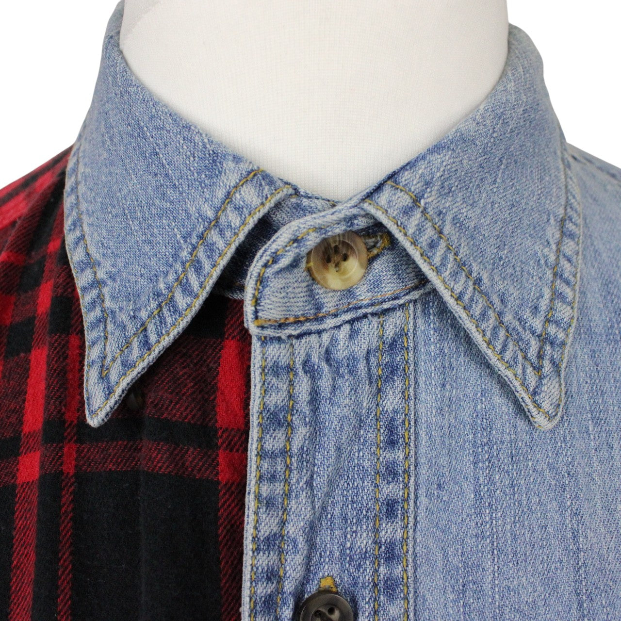 DENIM x FLANNEL Reworked Shirt | XL