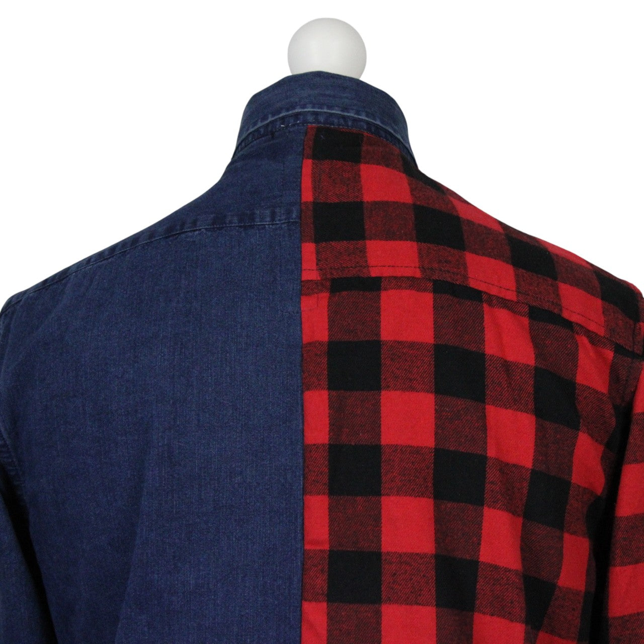 DENIM x FLANNEL Reworked Shirt | Small