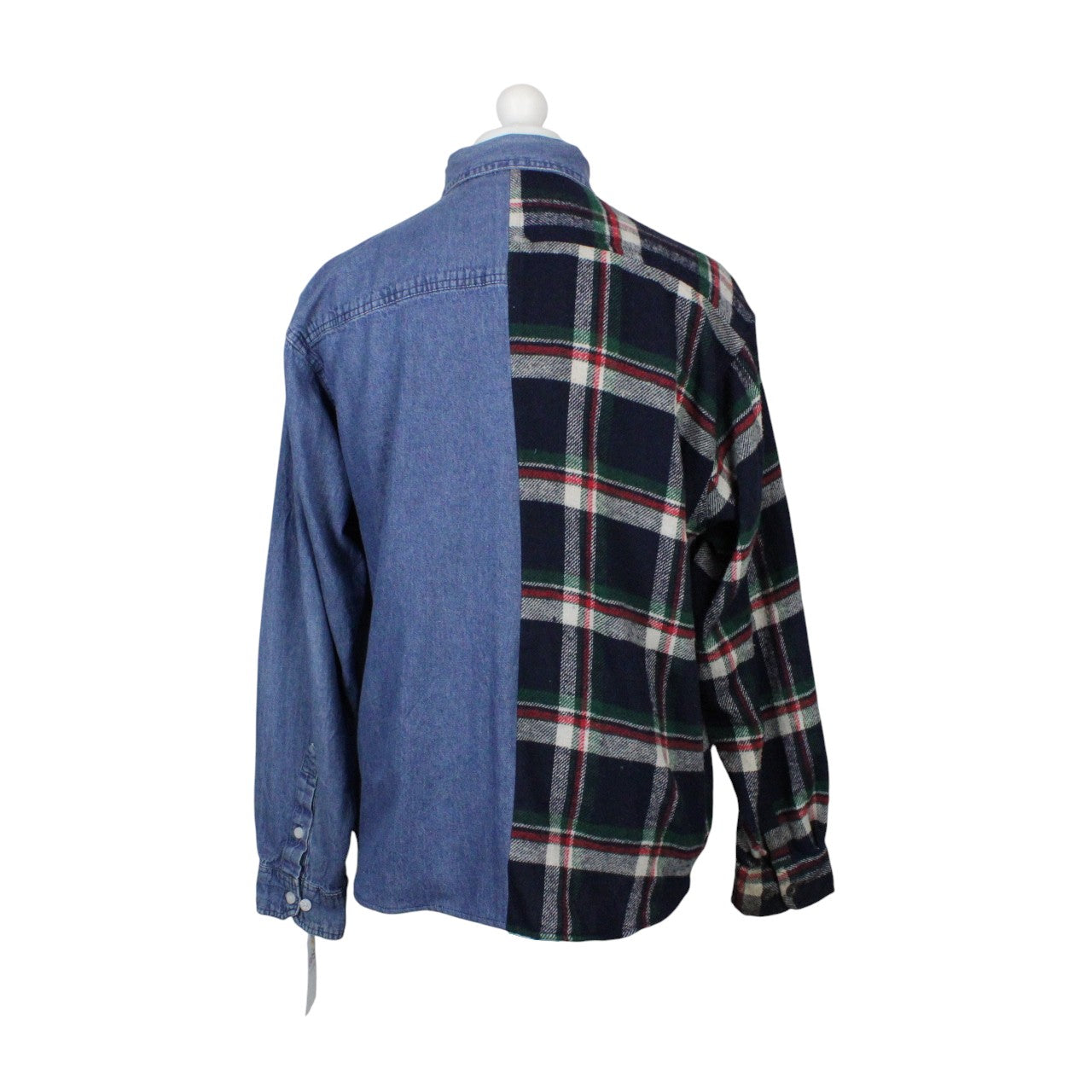 DENIM x FLANNEL Reworked Shirt | Large