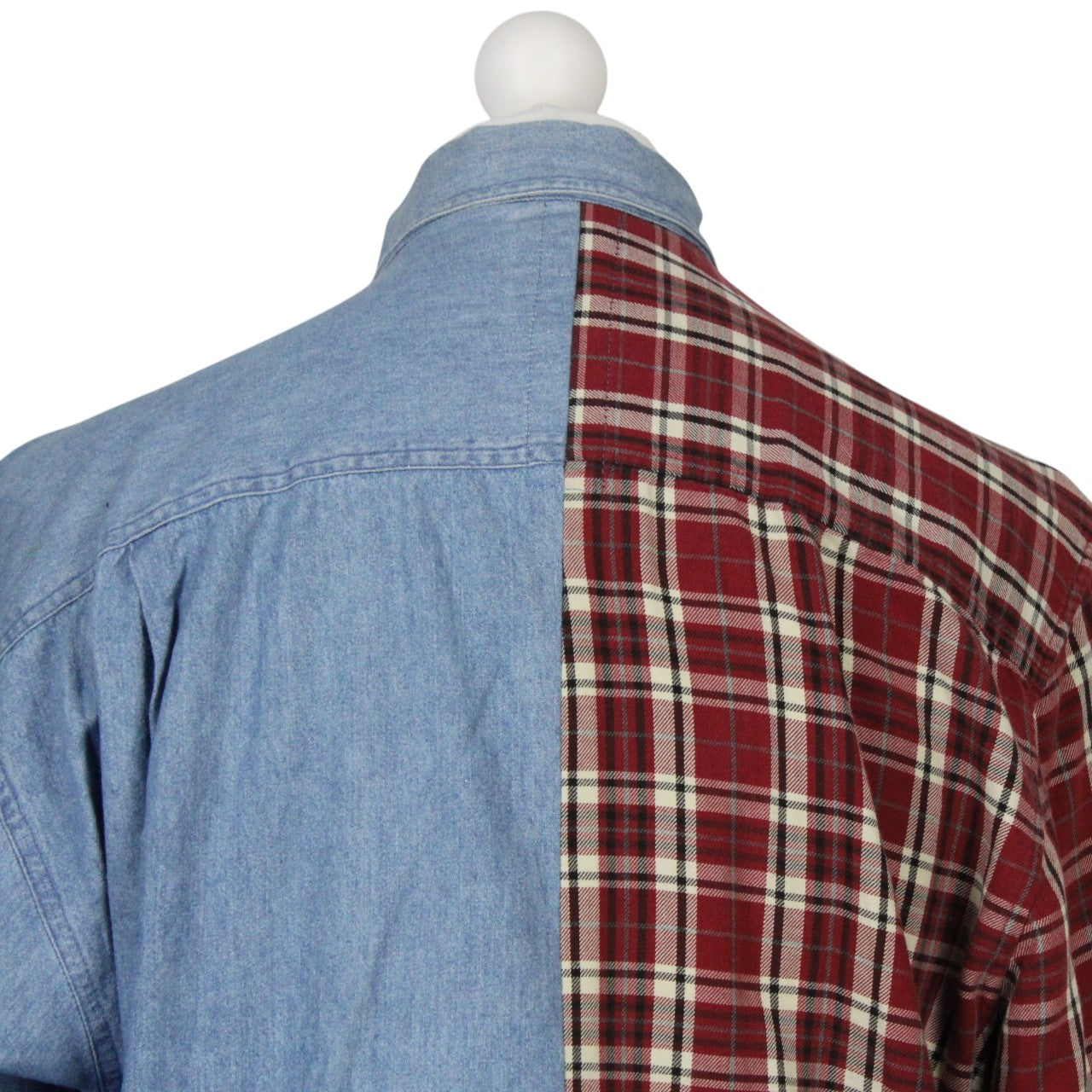 DENIM x FLANNEL Reworked Shirt | Large
