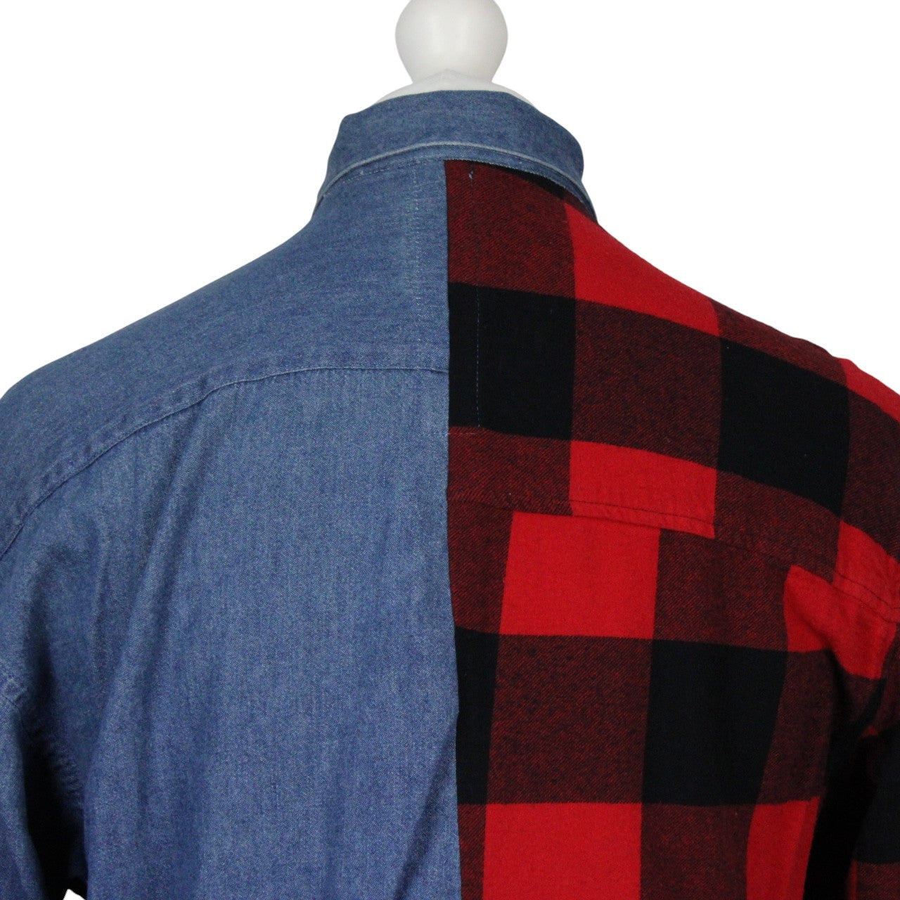 DENIM x FLANNEL Reworked Shirt | Small