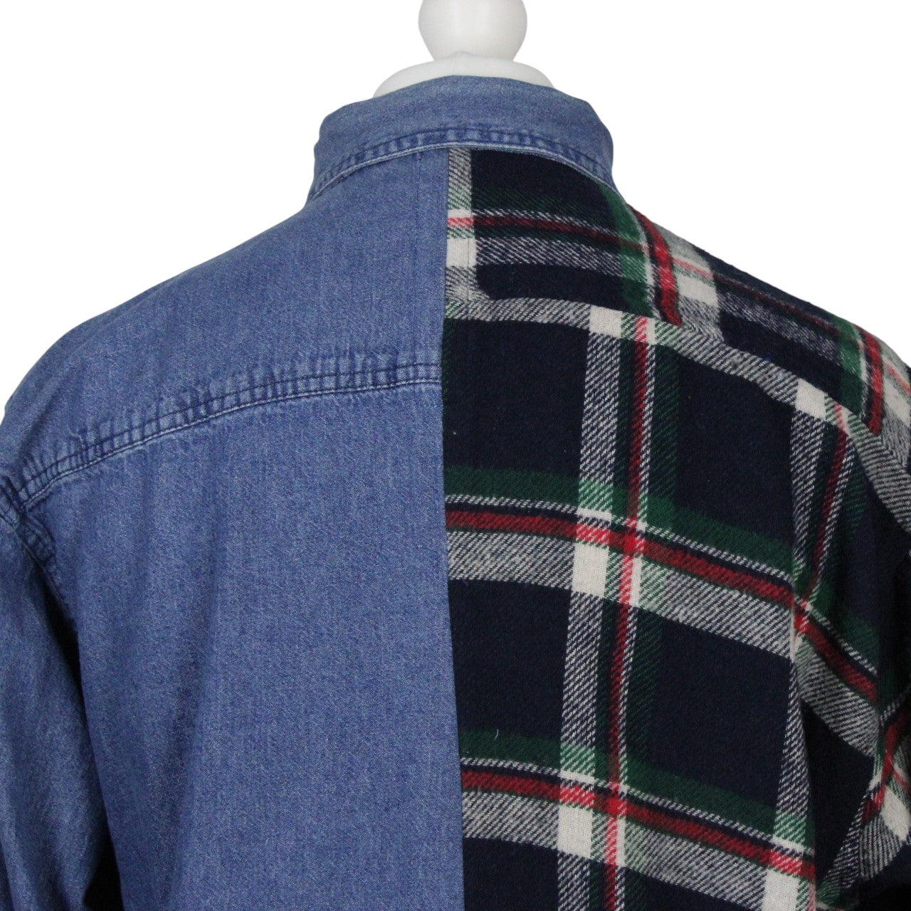 DENIM x FLANNEL Reworked Shirt | Large