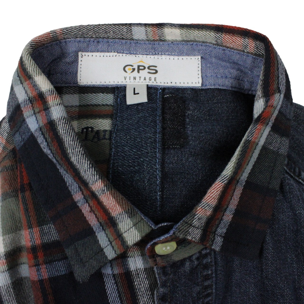 DENIM x FLANNEL Reworked Shirt | Large