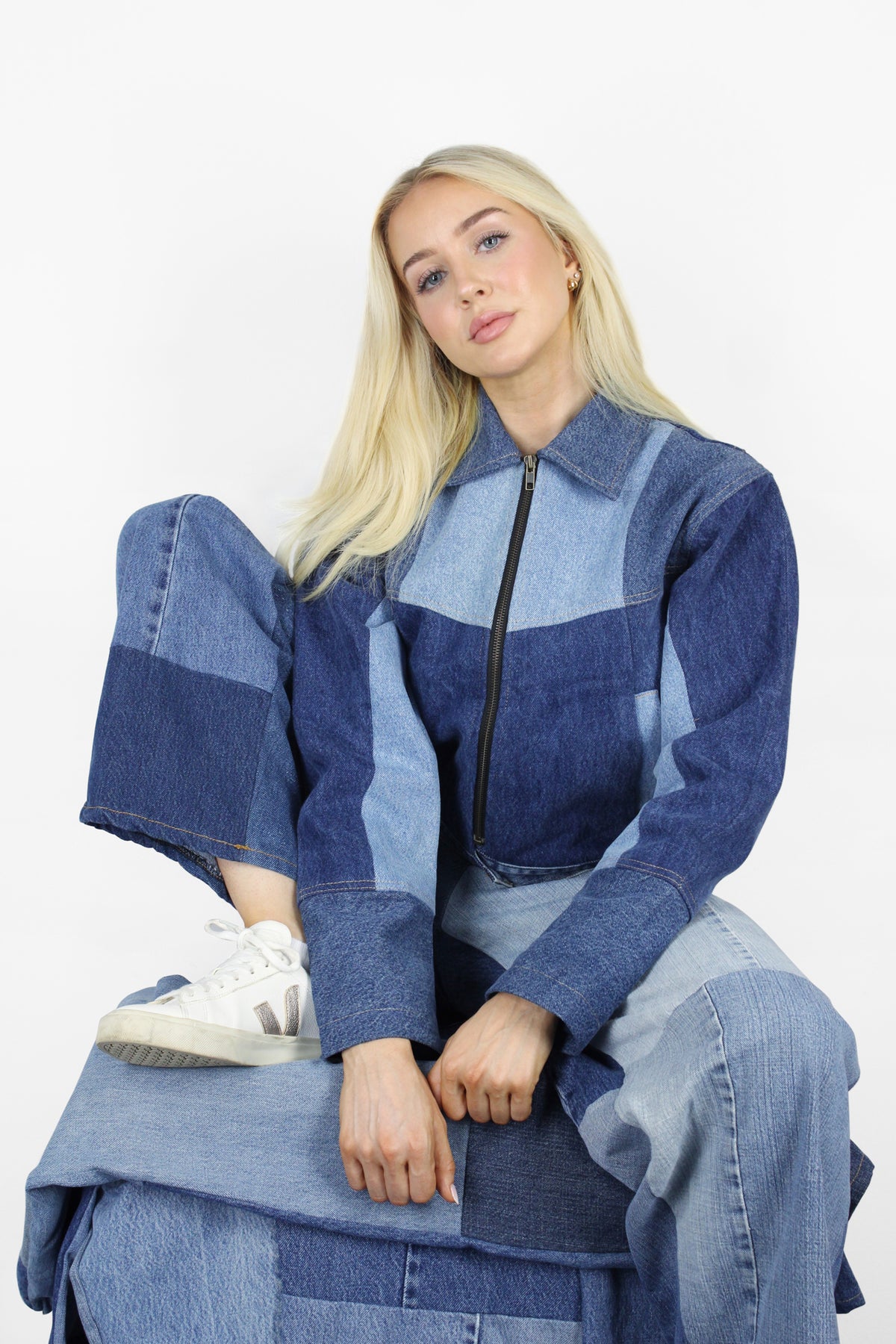 Denim Crop Jacket | Blue