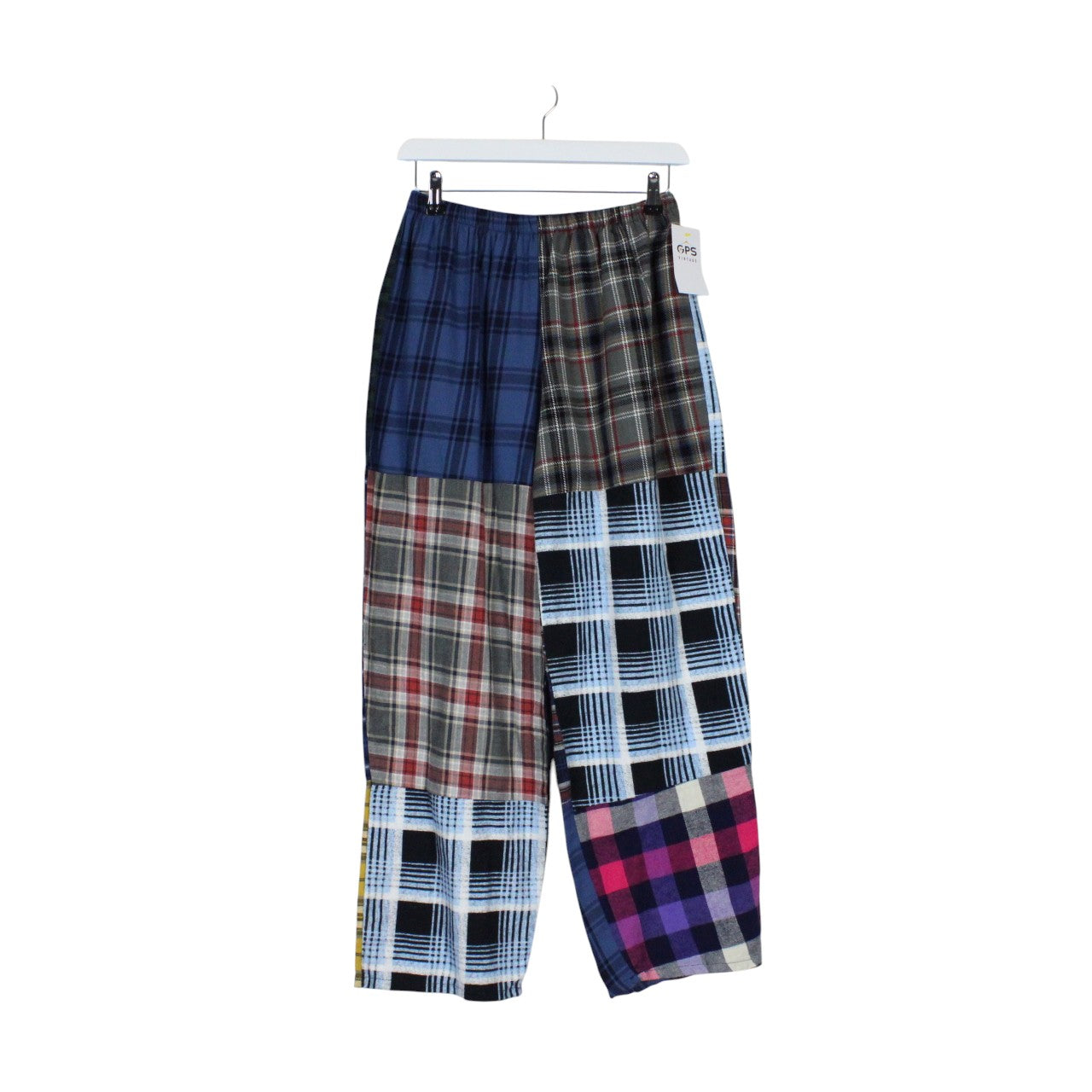 Womens Flannel Reworked Joggers Multicolour | S/M