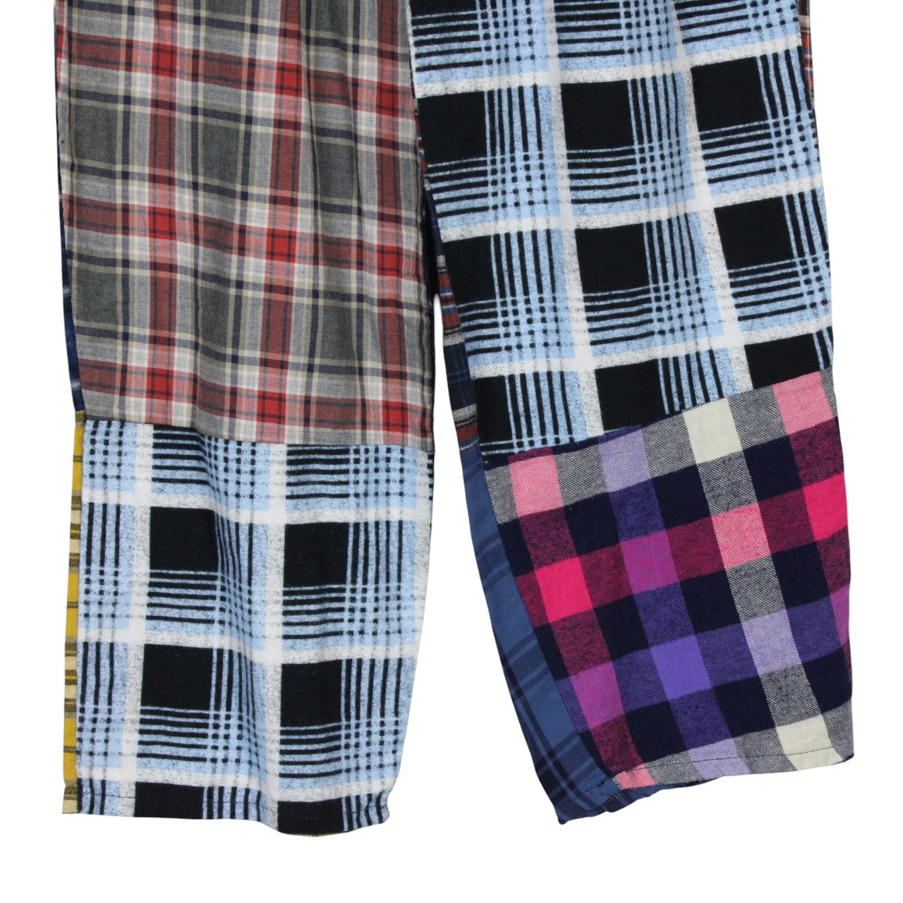 Womens Flannel Reworked Joggers Multicolour | S/M