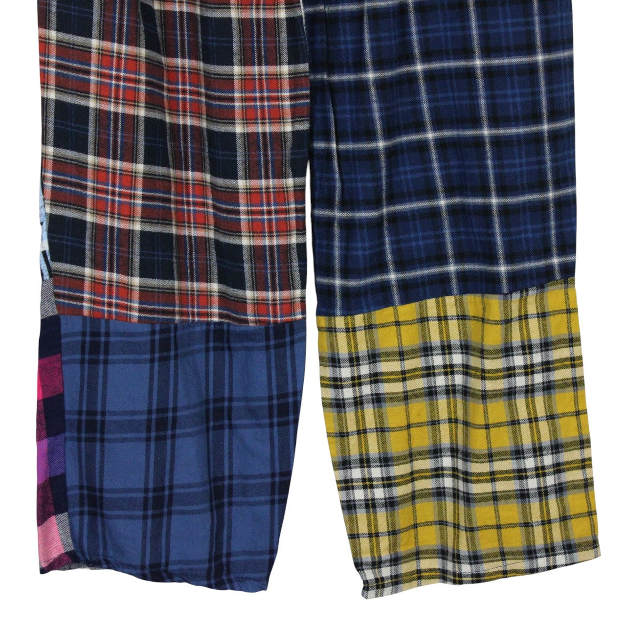 Womens Flannel Reworked Joggers Multicolour | S/M