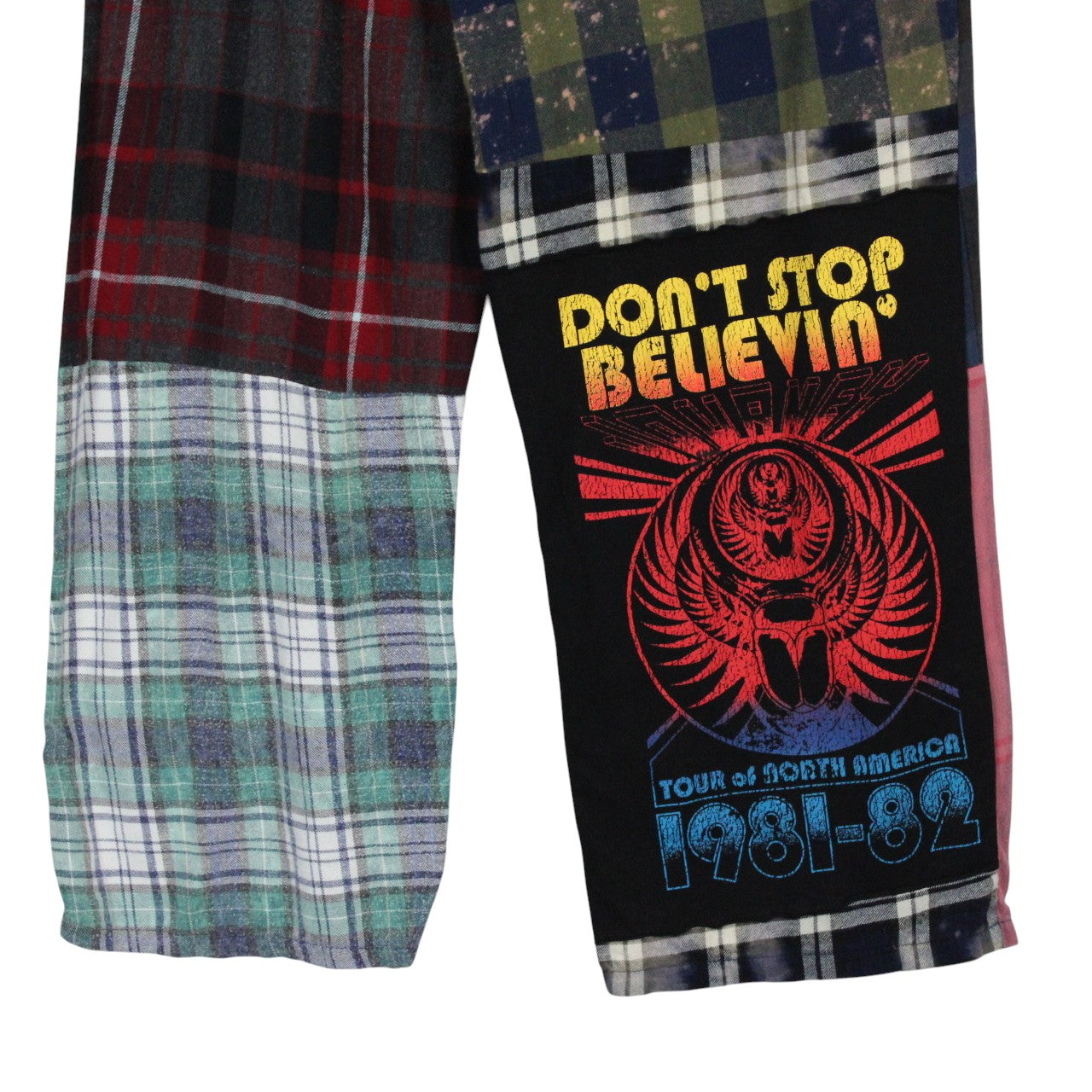 Womens Flannel Reworked Joggers Multicolour | S/M