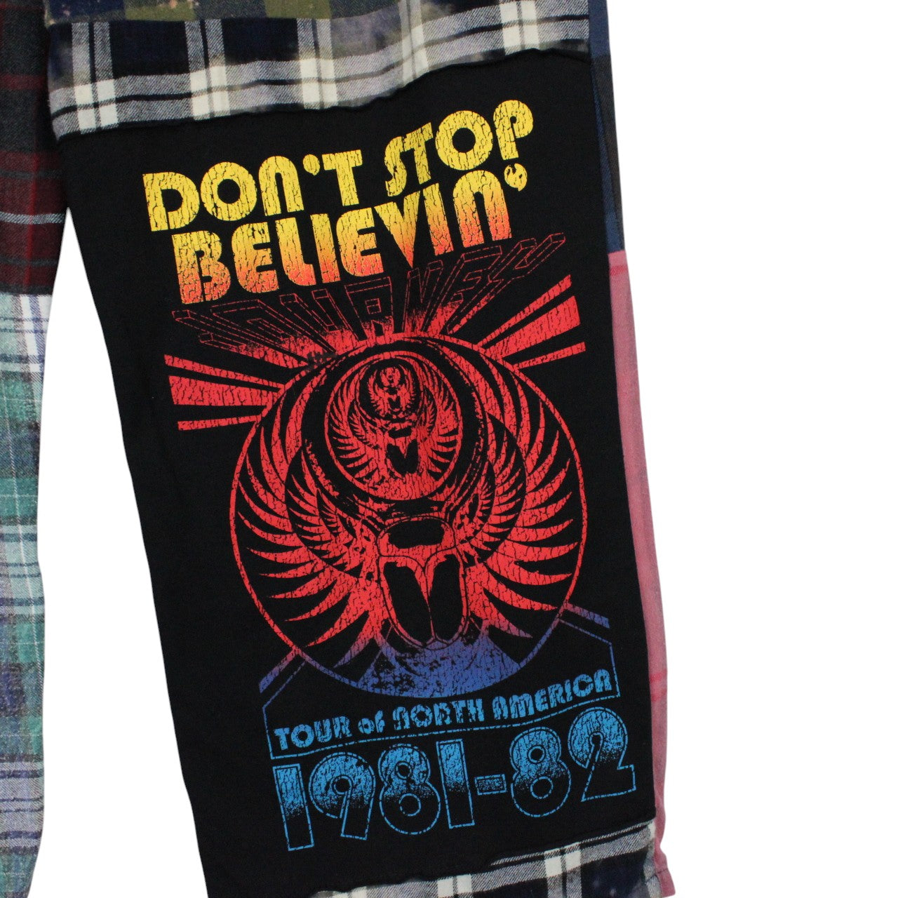 Womens Flannel Reworked Joggers Multicolour | S/M