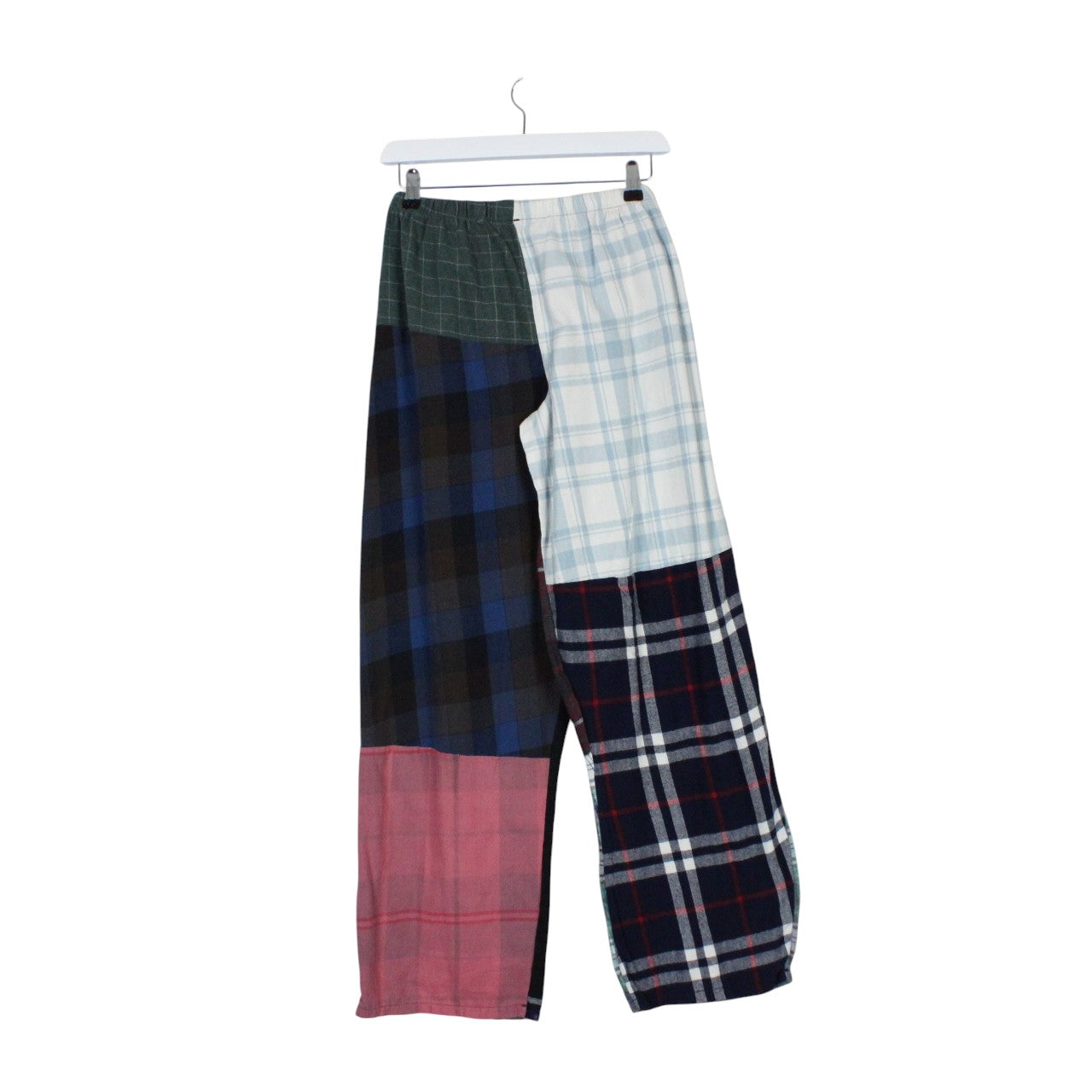 Womens Flannel Reworked Joggers Multicolour | S/M