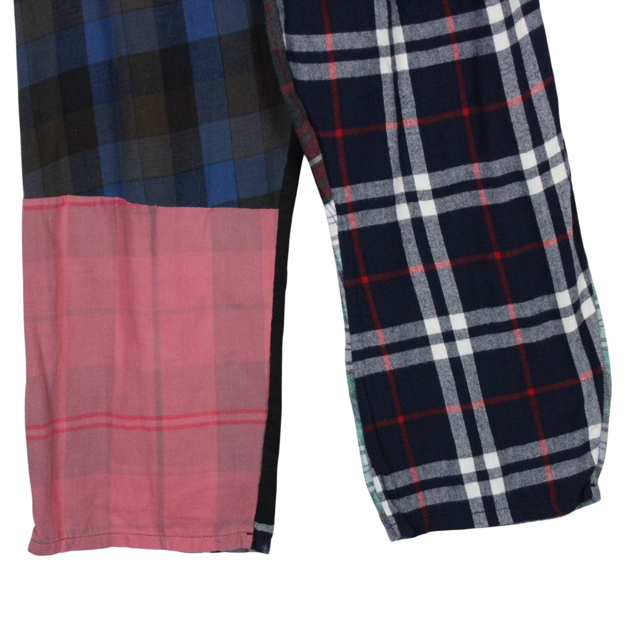 Womens Flannel Reworked Joggers Multicolour | S/M