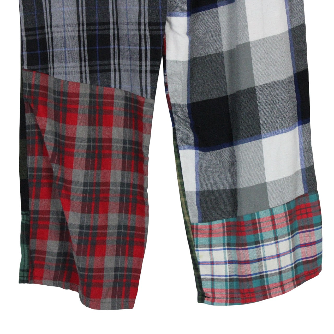 Womens Flannel Reworked Joggers Multicolour | M/L