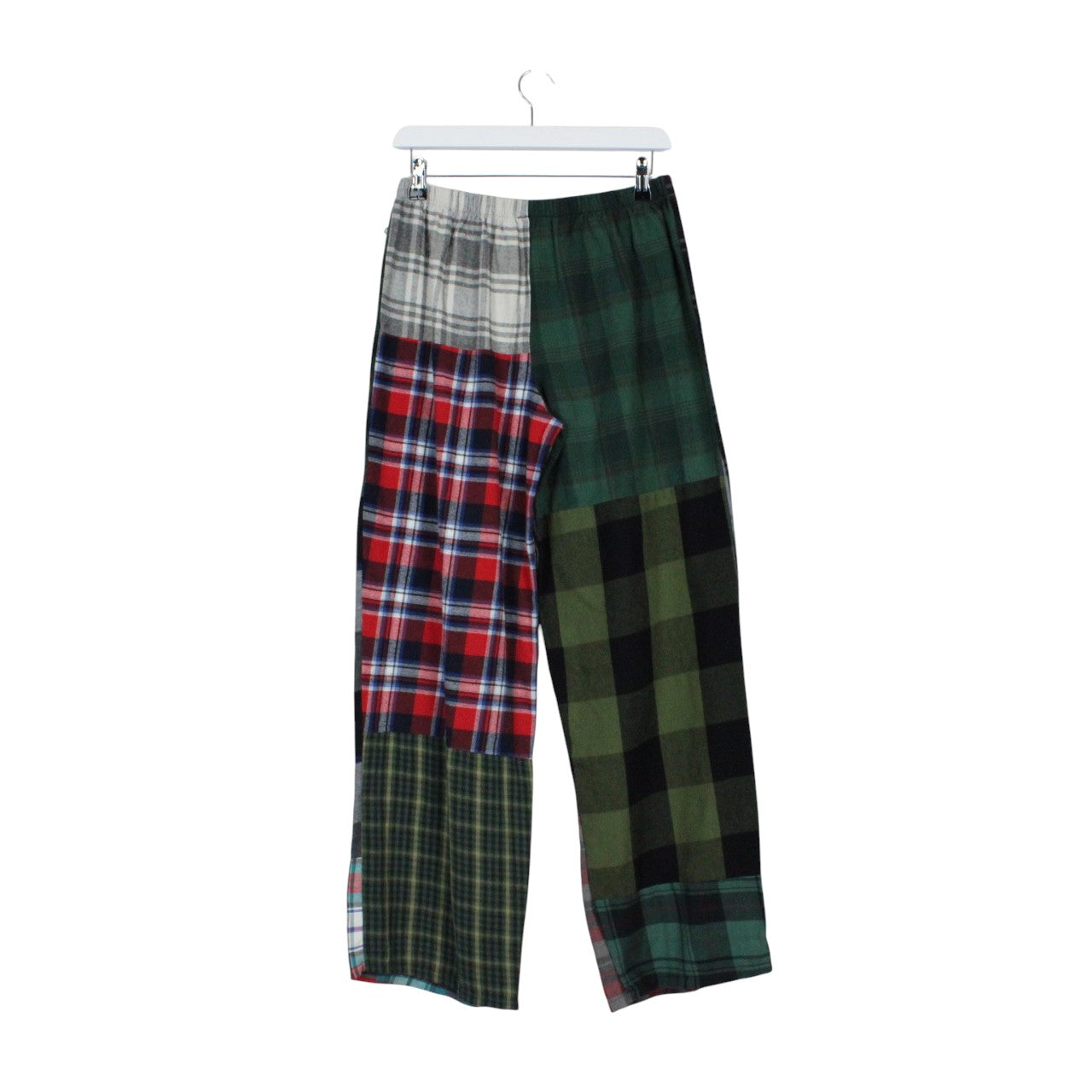 Womens Flannel Reworked Joggers Multicolour | M/L